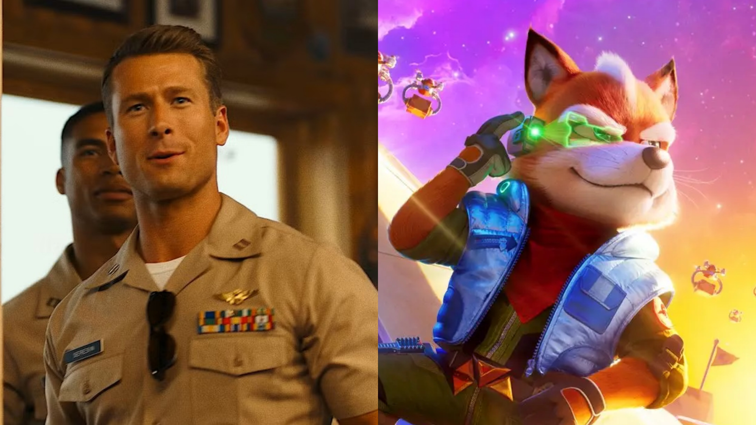 De Top Gun a Star Fox: Glen Powell será Fox McCloud en ‘Super Mario Galaxy: La película’