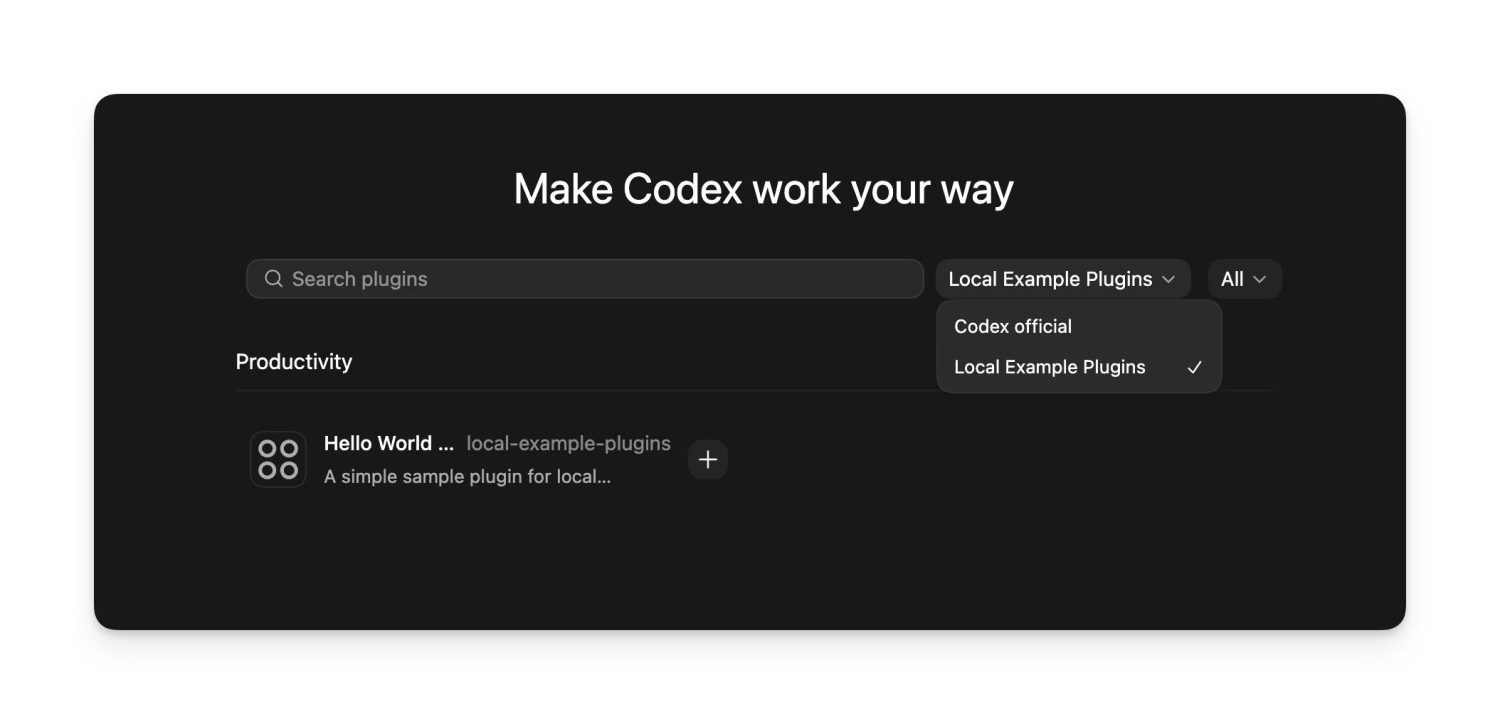 plugins de codex