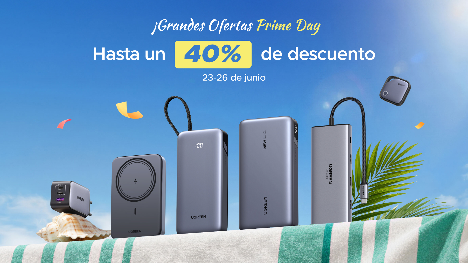 UGREEN se une al Prime Day con descuentos de hasta el 40% en cargadores, powerbanks e incluso NAS