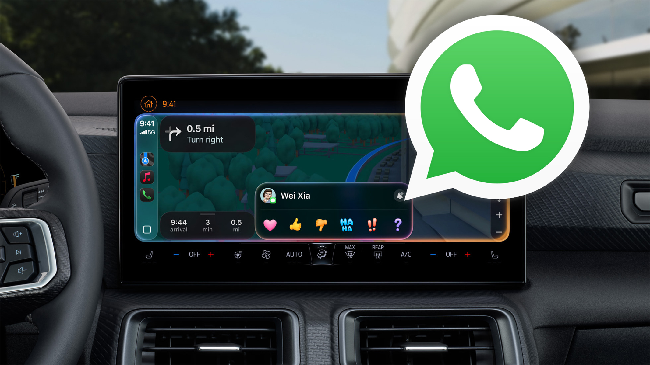 WhatsApp cambia por completo en Android Auto y CarPlay: ahora puedes hacer muchas más cosas