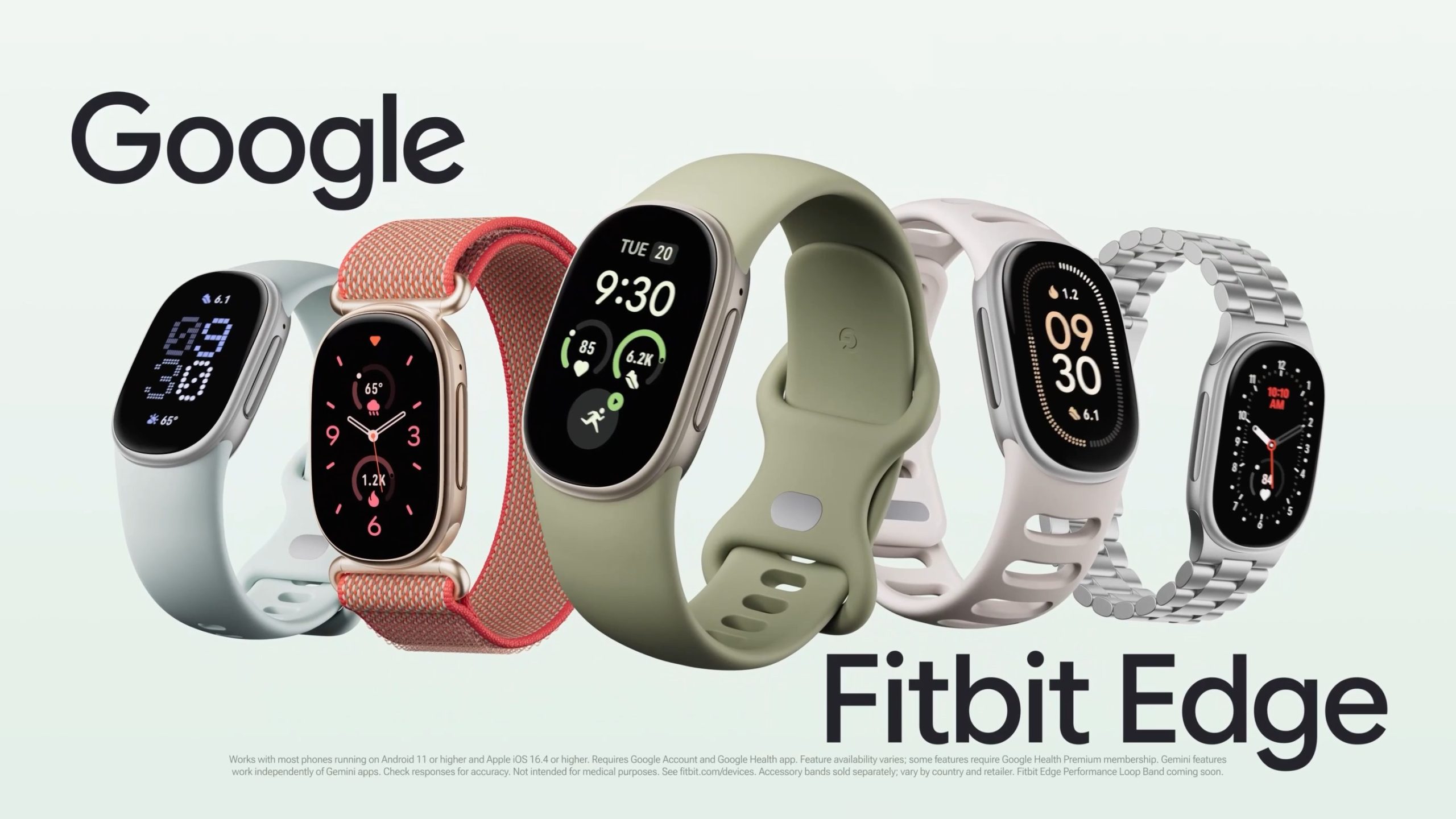 Google reinventa Fitbit con una pulsera más ligera, inteligente y con 7 días de batería